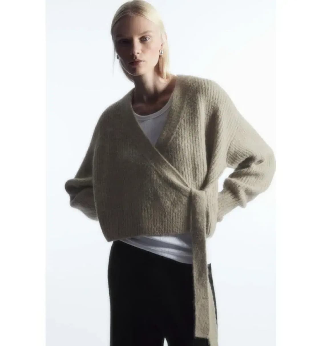 COS 코스 여성 울 알파카 가디건 M 상품이미지1