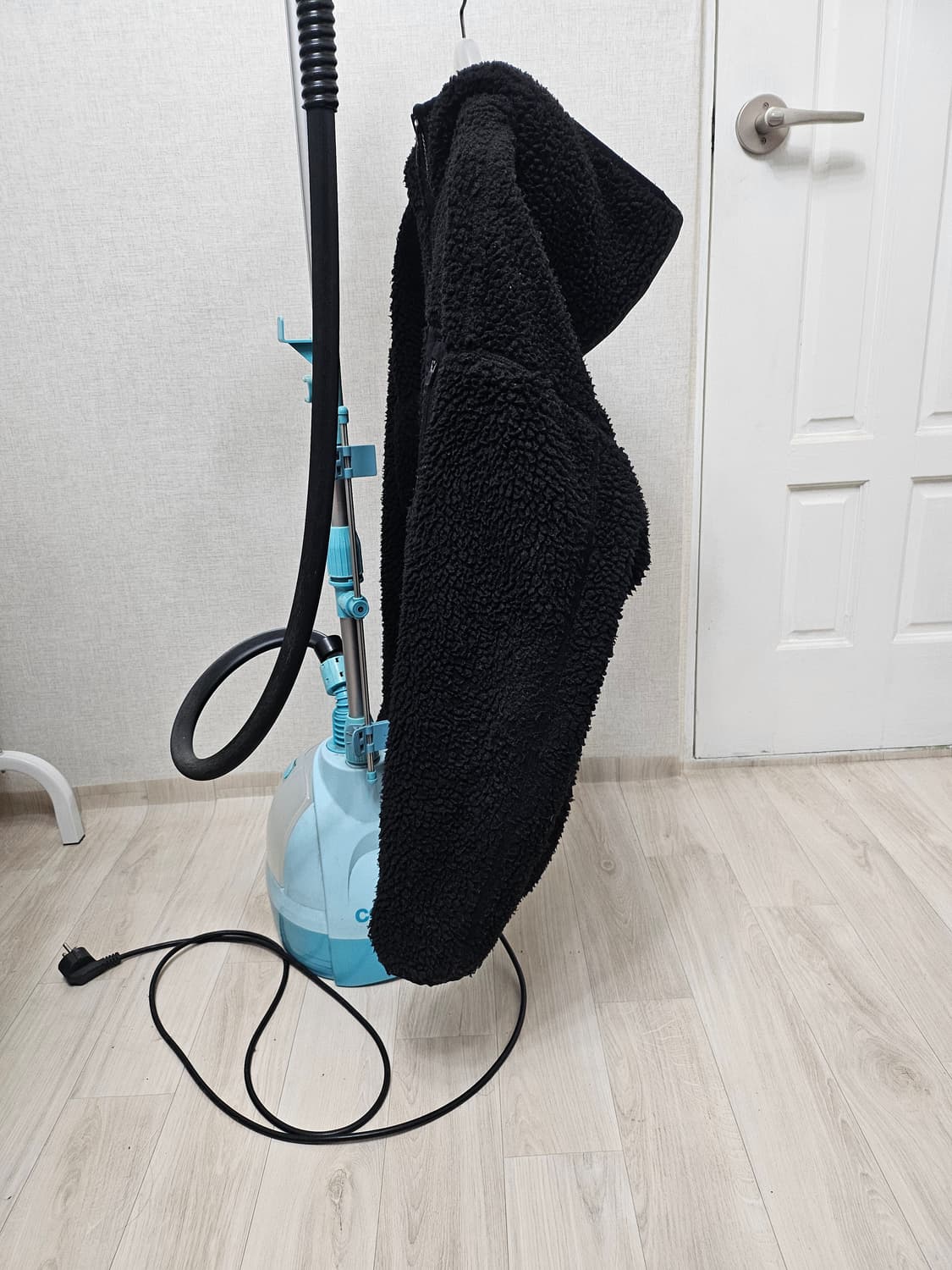 (100~105)L ☆초대장급☆라이프워크[블랙] 빅자수 쉐르파후리스점퍼 상품이미지4