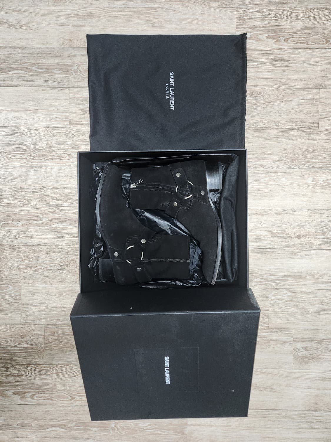 생로랑 스웨이드 하네스 부츠 상품이미지1