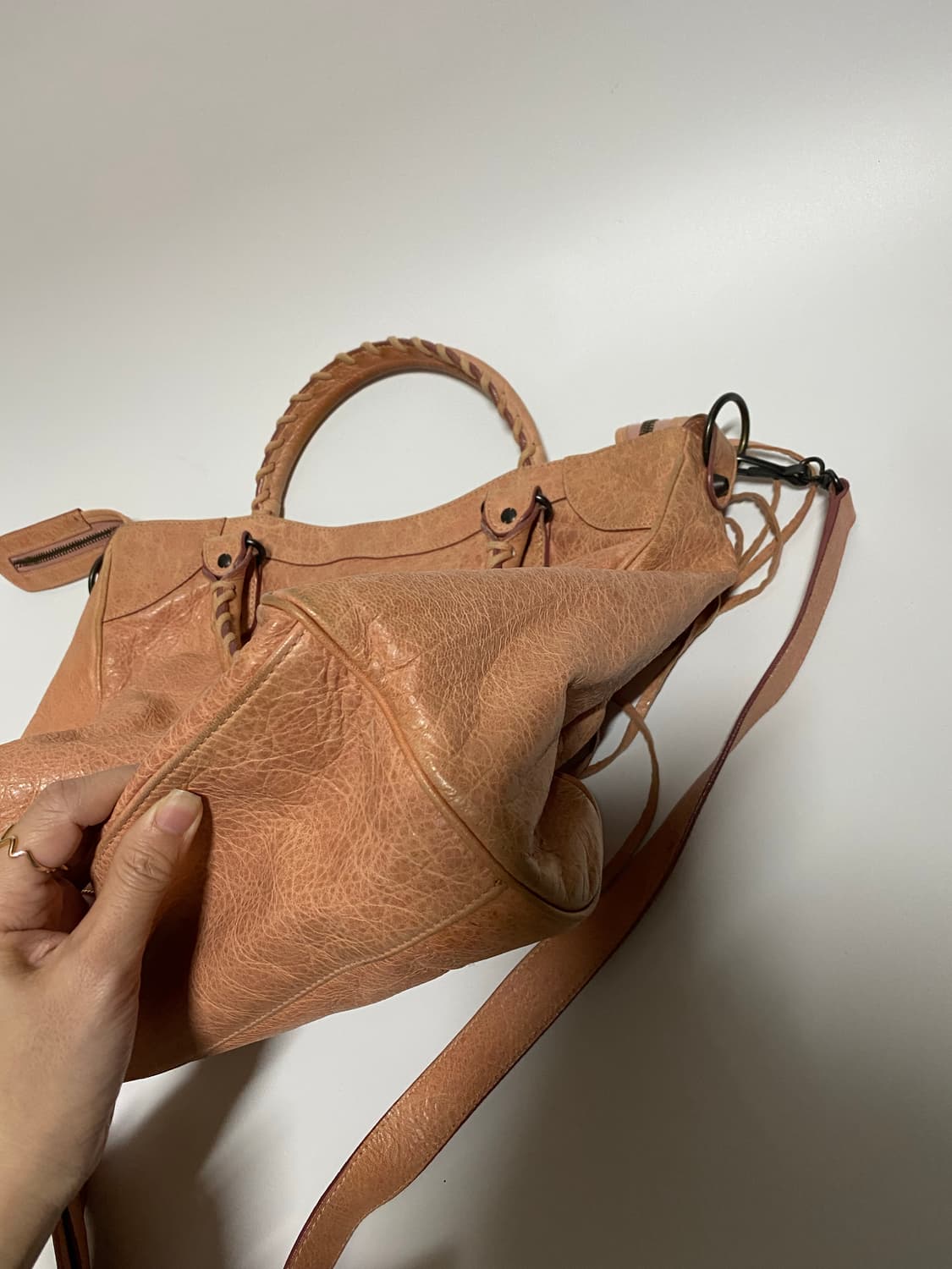 발렌시아가 시티 토트백 핑크 상품이미지8