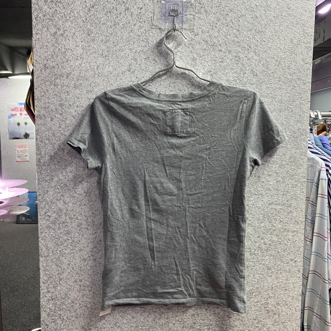 아베크롬비 y2k 패치로고 그레이 빈팔 B4665 상품이미지4