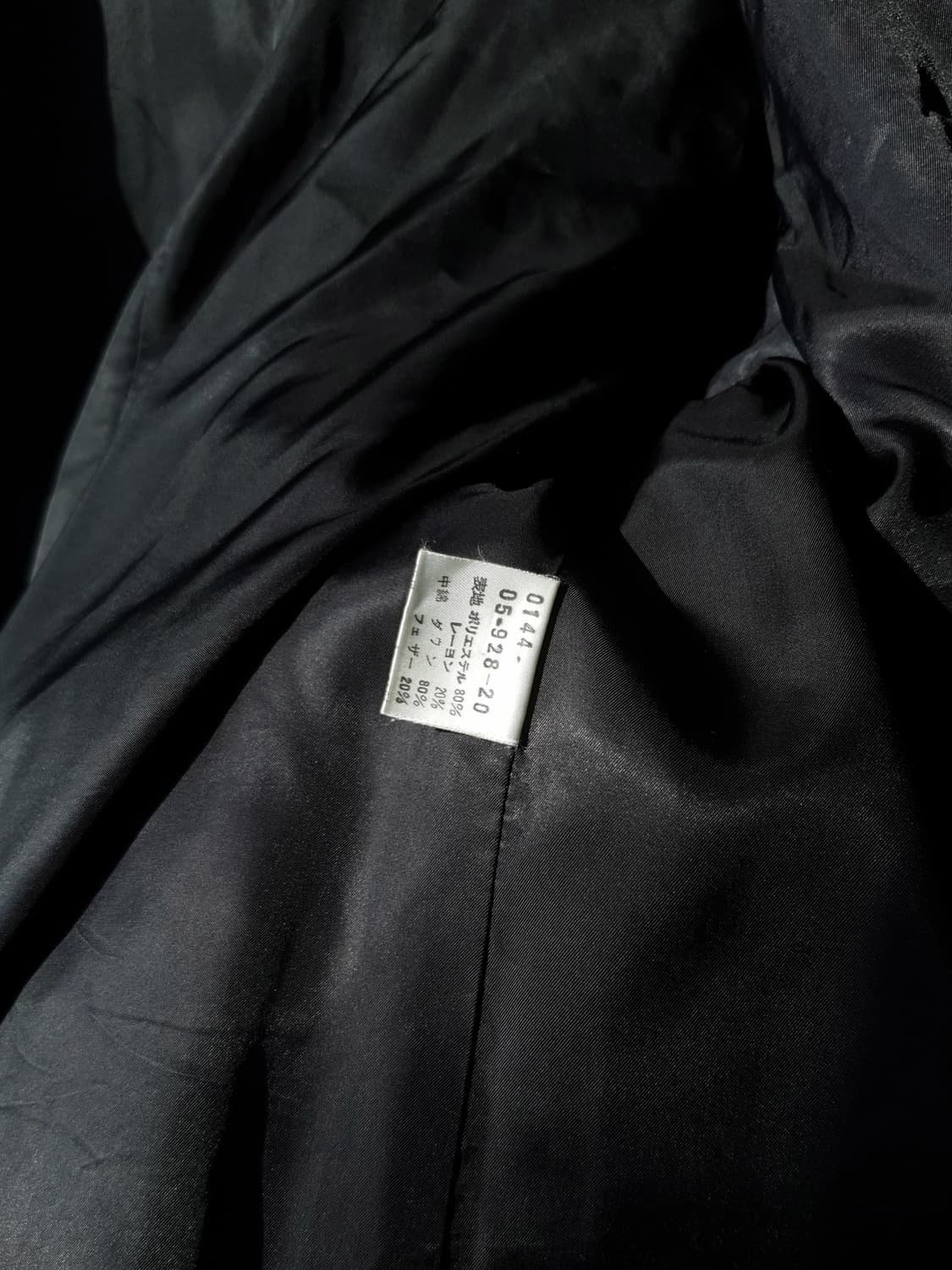 80s WORKSHOP down coat by Yohji Yamamoto 상품이미지10