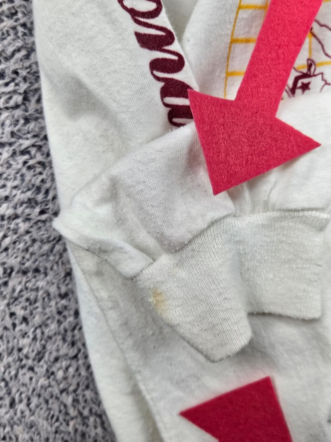 80's VINTAGE 치어리딩 싱글스티치 롱슬리브 (M추정)/11560 상품이미지6