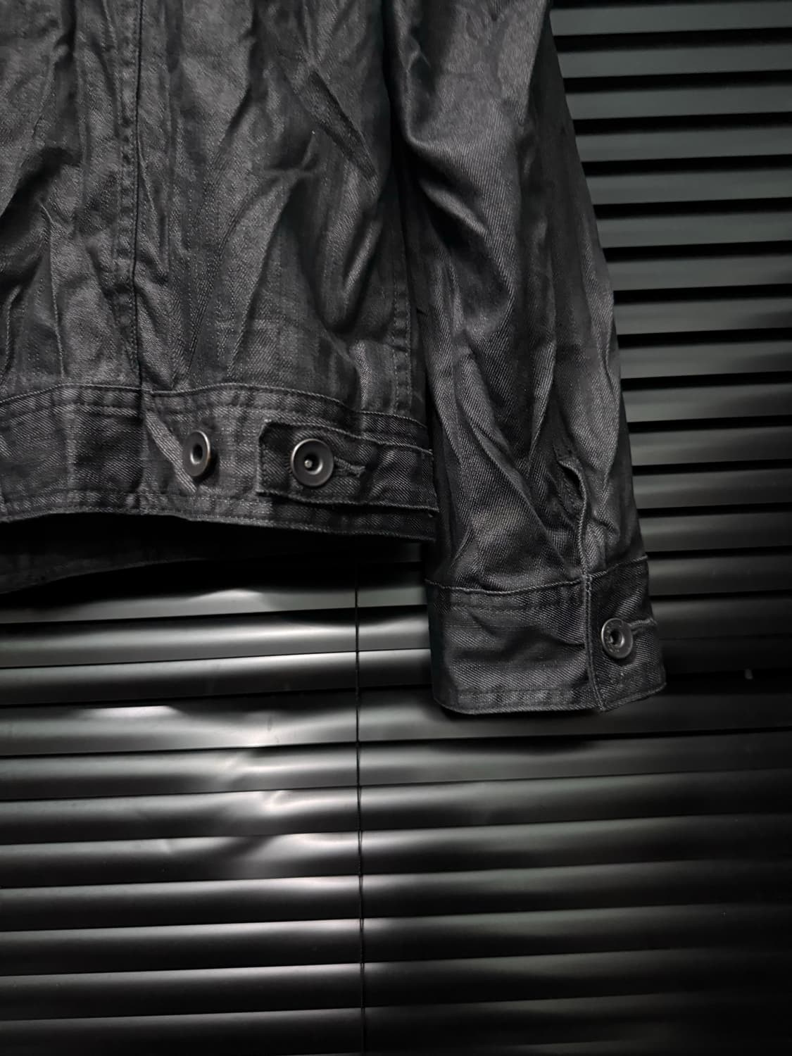 TETE HOMME 테테옴므 일본 주름 데님 트러커 생지 고스 락 펑크 상품이미지6