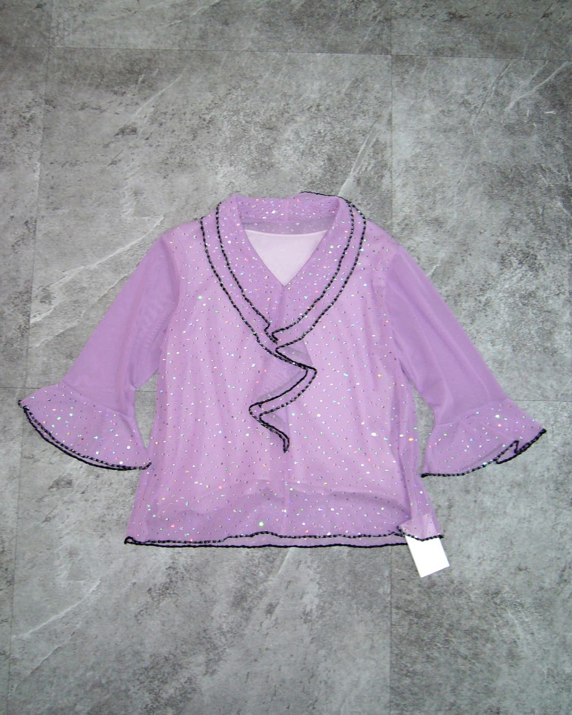 Lavender Shiny See-Through Top 상품이미지1