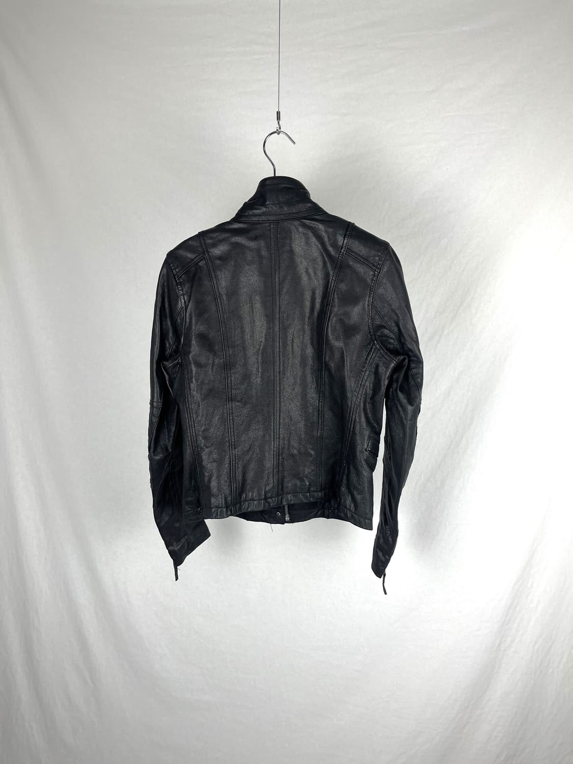 Vintage 양가죽 하이넥 레더자켓 상품이미지7