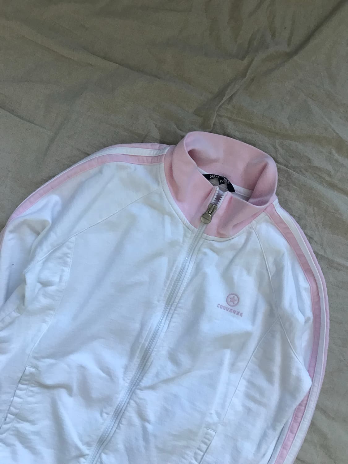 컨버스 올드스쿨 화이트 코튼 트랙탑 집업 상품이미지7