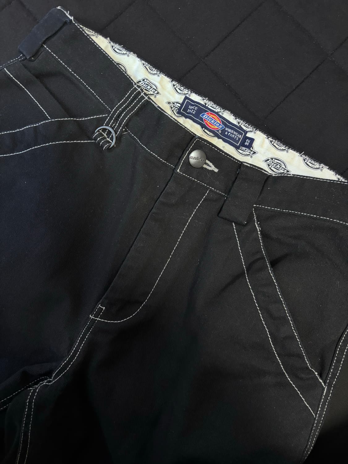 디키즈 카펜터 스티치 팬츠 카고팬츠 블랙 32 상품이미지4