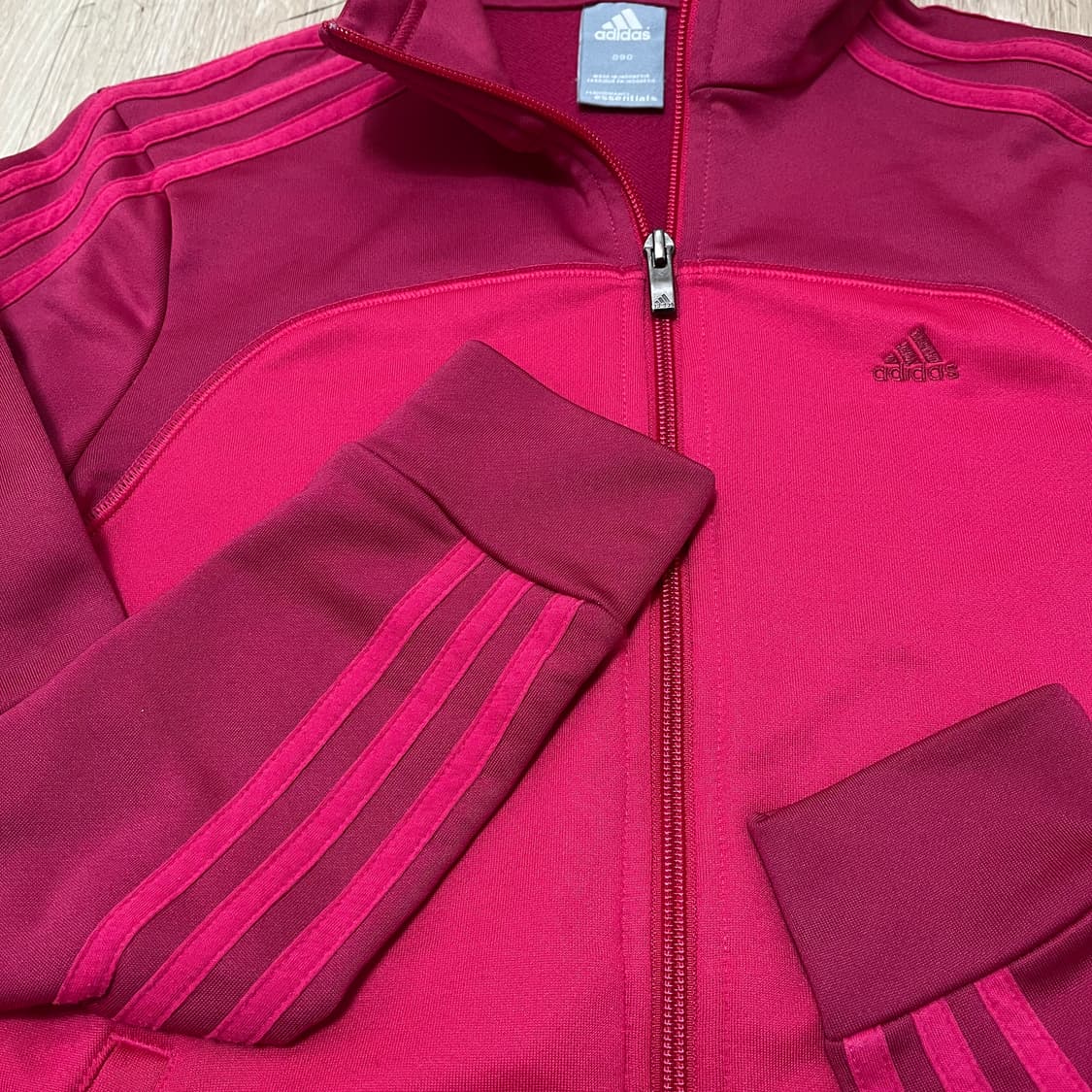 아디다스 삼선 사이드라인 핫핑크 트랙탑 져지 S(90) 상품이미지2