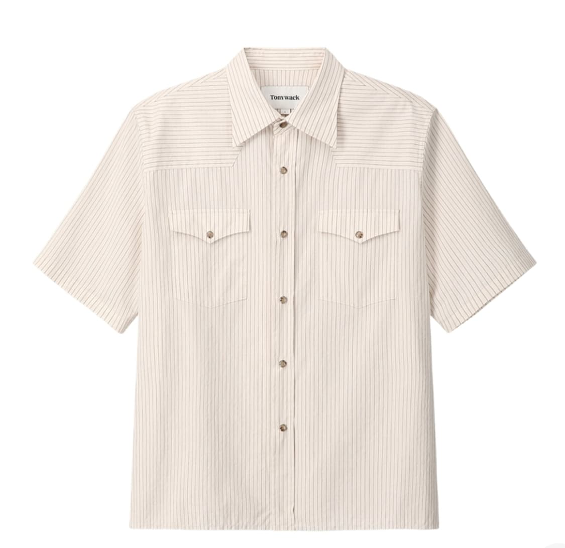 토니웩 로우컷 스트라이프 반팔 셔츠 상품이미지1