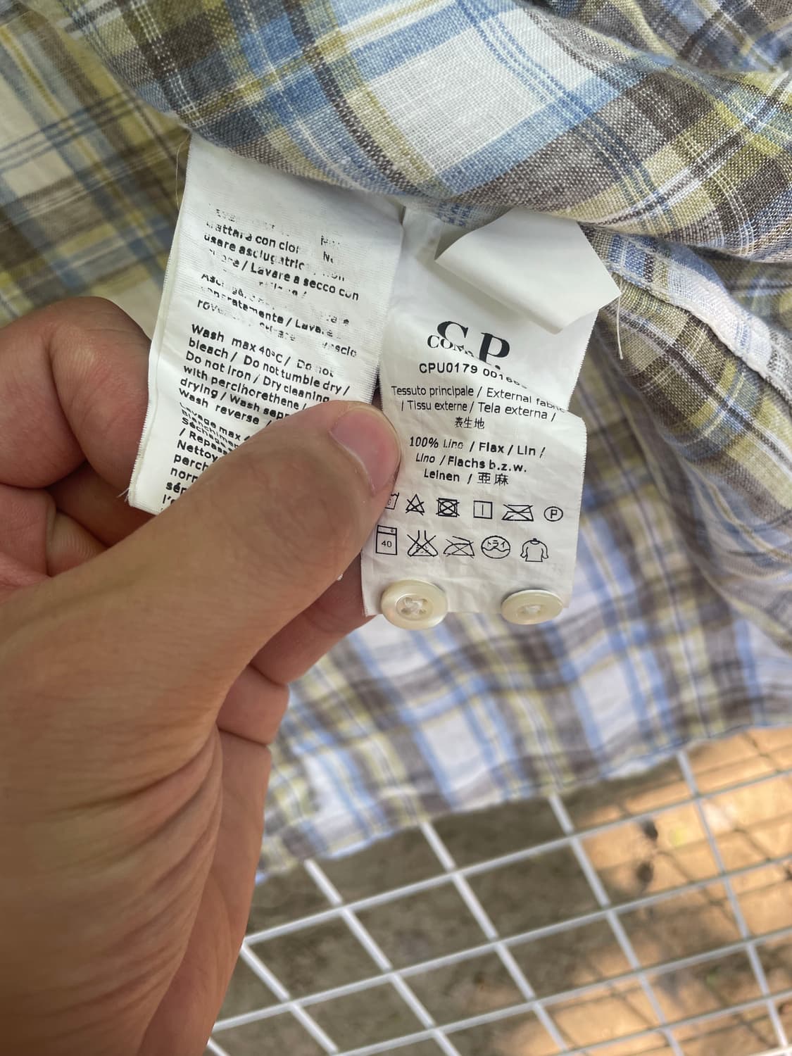 Cp company 린넨 반팔셔츠 상품이미지5