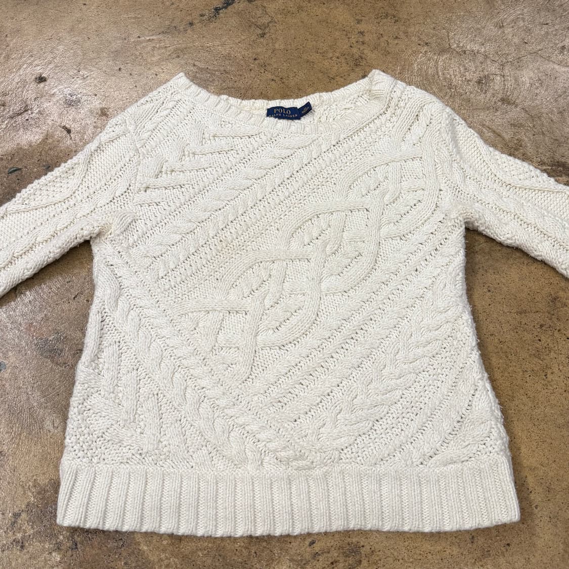 폴로 랄프로렌 라운드넥 꽈배기 니트  상품이미지3