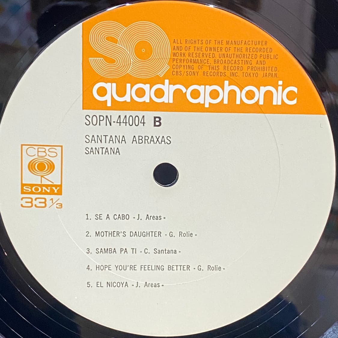 (LP) Santana - Abraxas 상품이미지6