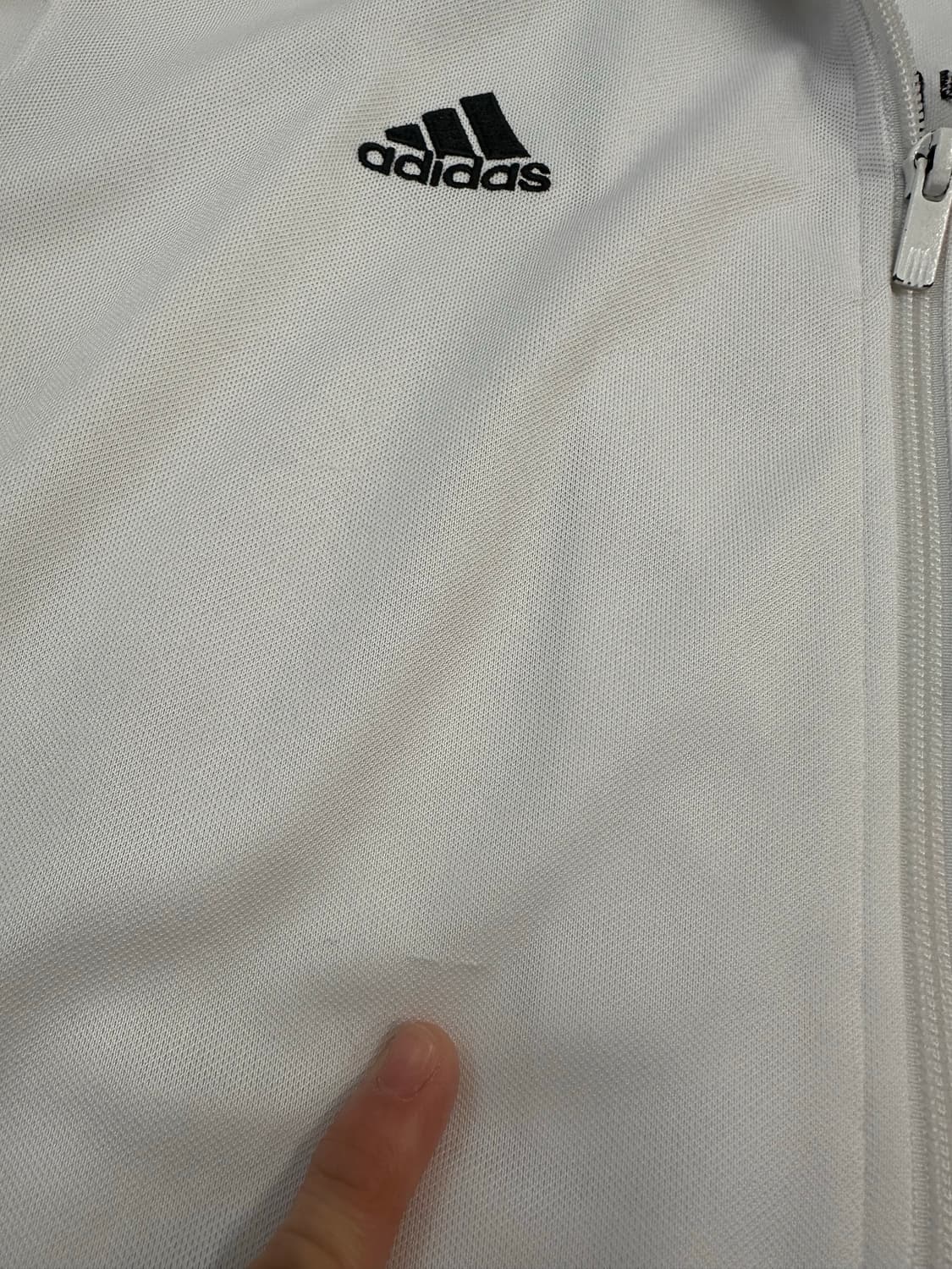 (105)아디다스 레알마드리드 CF 트랙탑 흰검 상품이미지3