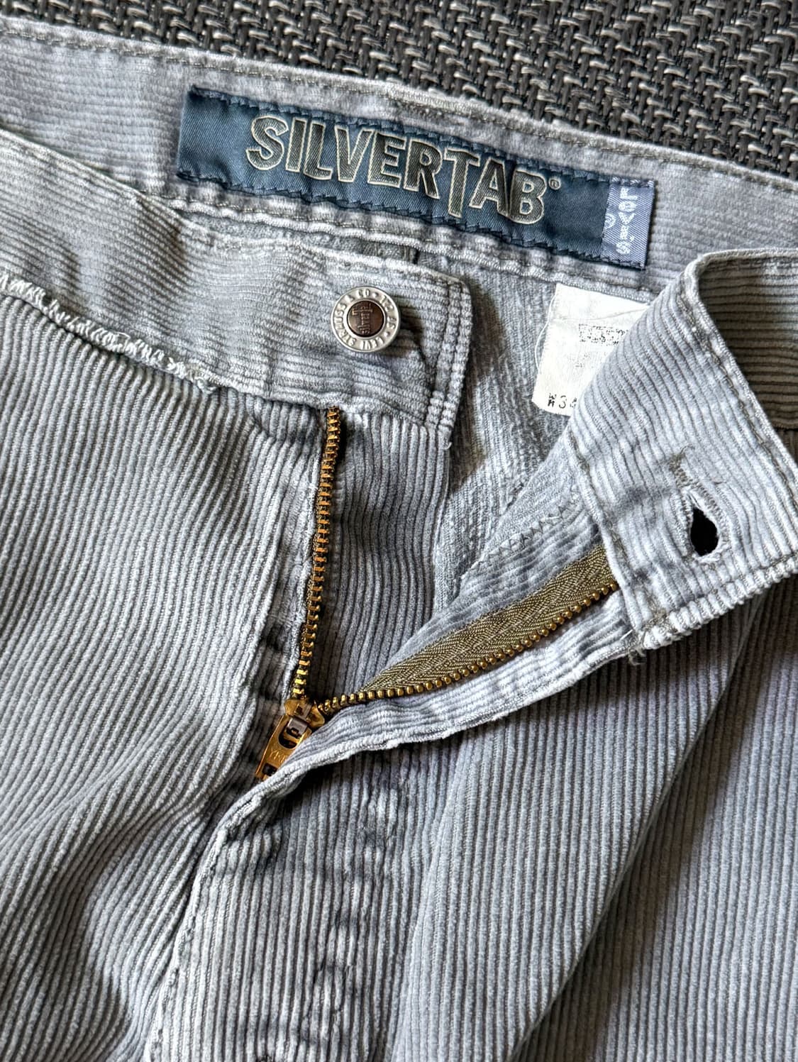 (36) 90s 리바이스 실버탭 코듀로이 카고 와이드 팬츠 상품이미지3