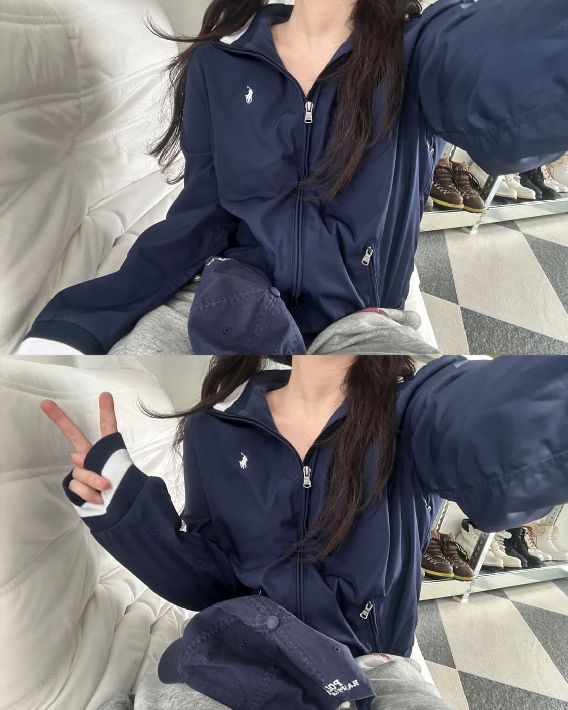 폴로 랄프로렌 네이비 배색 페리자켓  상품이미지4