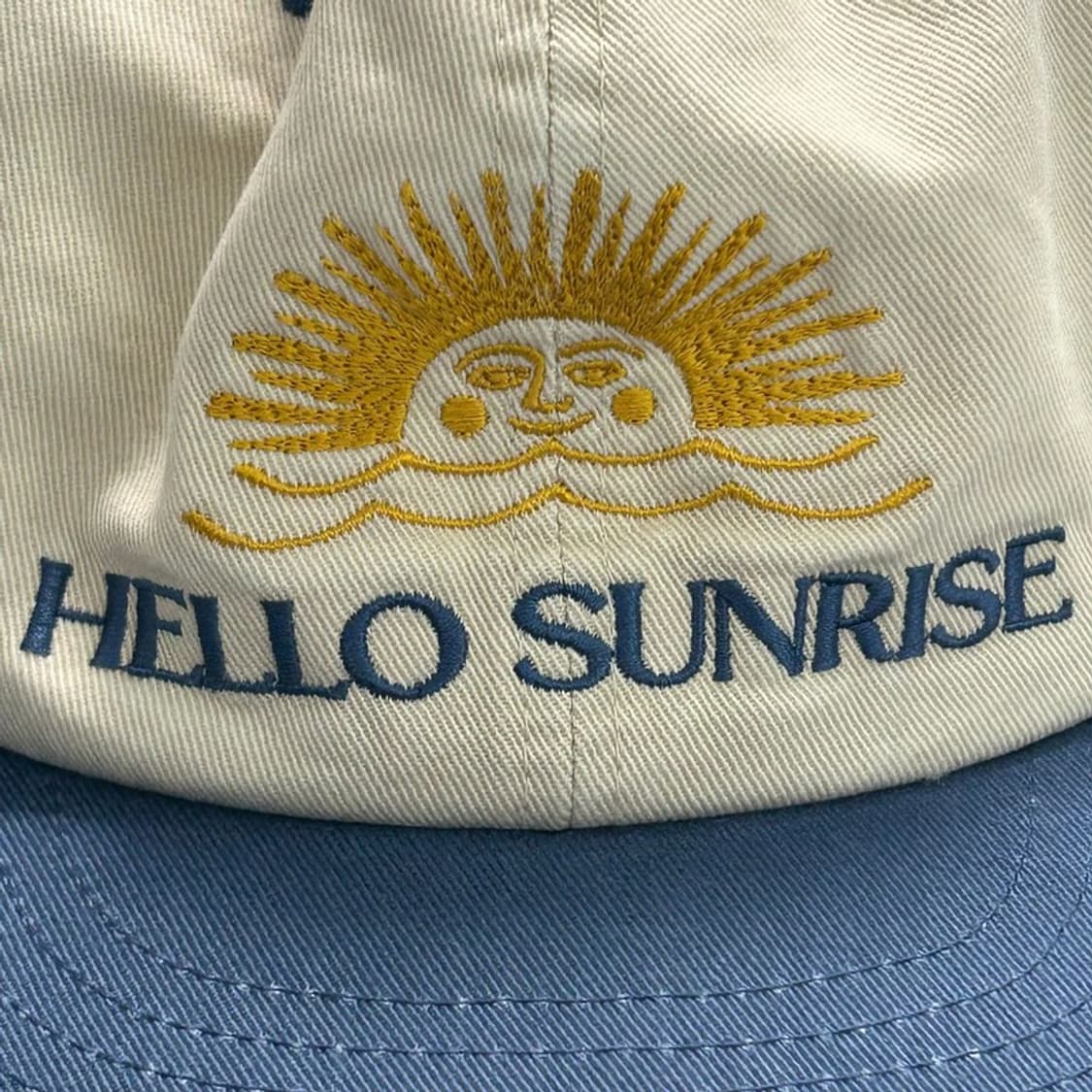 헬로 선라이즈  투 톤 워시드 OG 로고 6패널 캡 베이지&빈티지블루 상품이미지2
