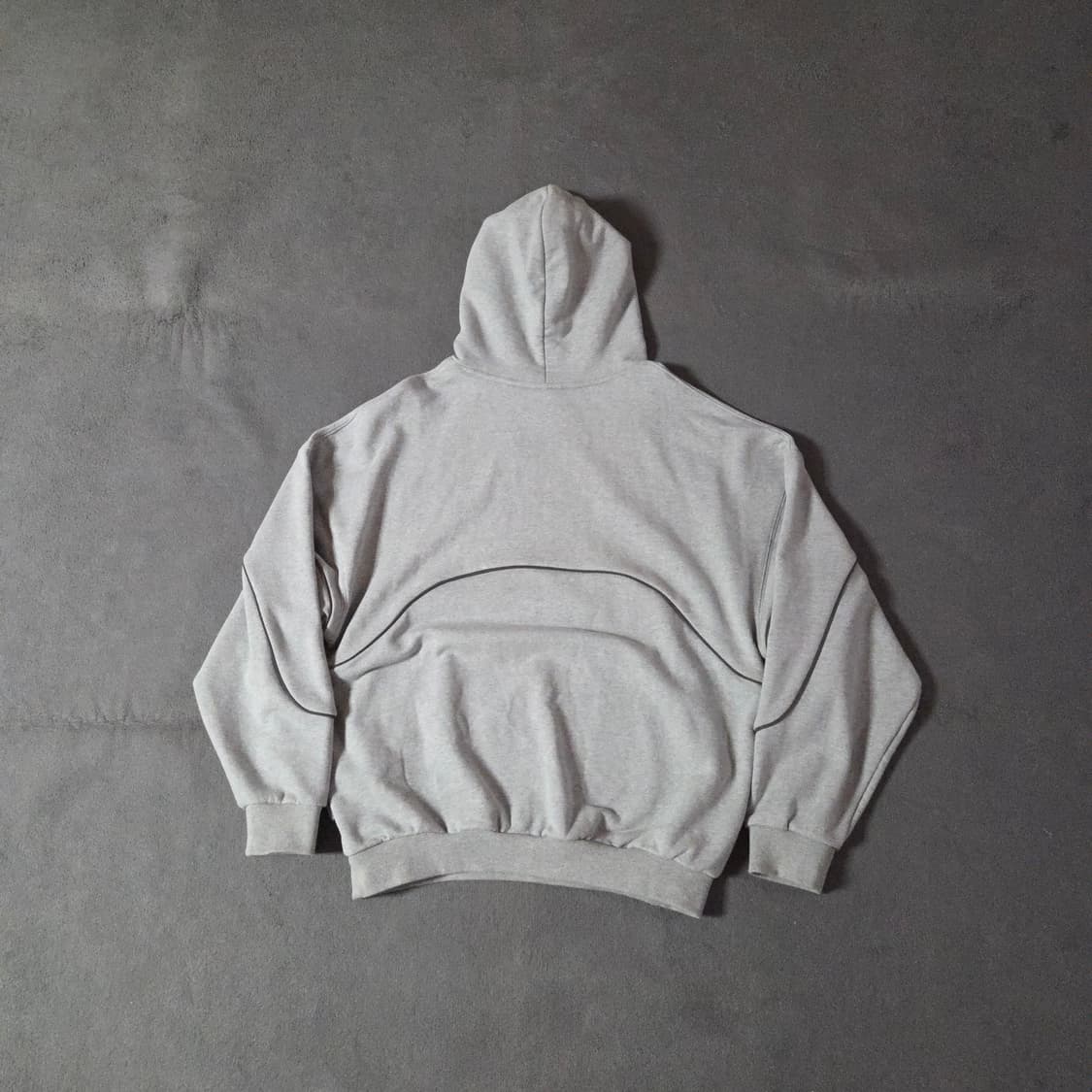 본투윈 빅크롬 리플렉티브 라인 후드티 2 그레이 상품이미지3