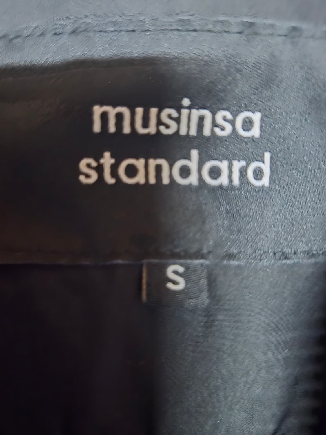 무신사 스탠다드 블랙 숏패딩 S 상품이미지6