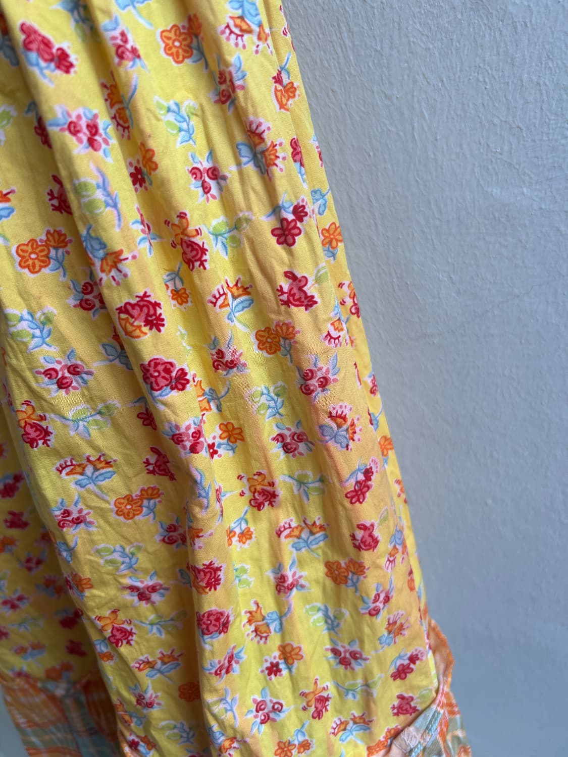 꽃 체크 스커트 상품이미지7