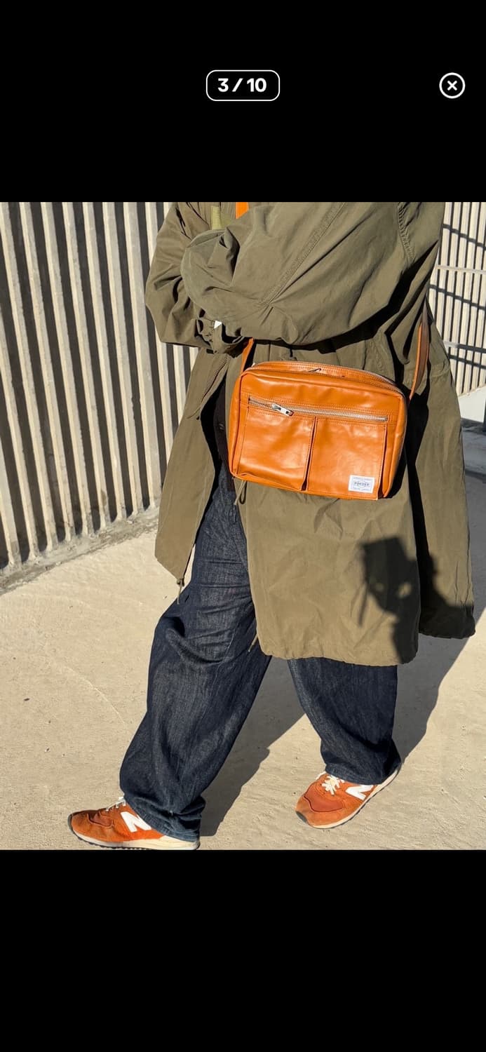 포터 프리스타일 숄더백 카멜 상품이미지6