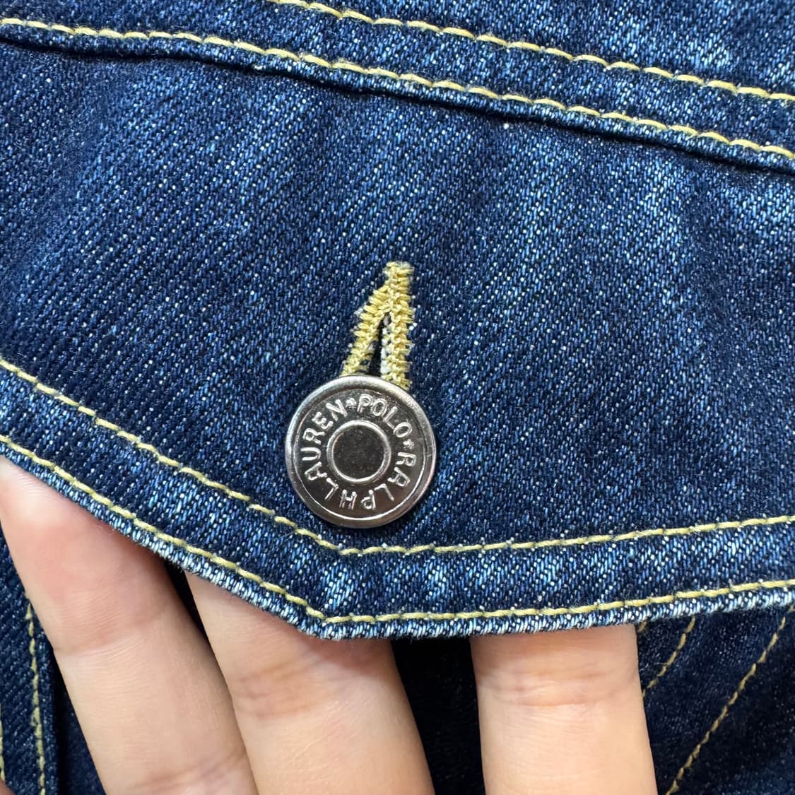 90s 랄프로렌 폴로 트러커 데님 자켓 (L)   상품이미지3