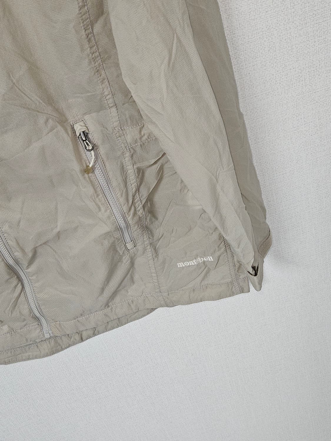 montbell 몽벨 경량 바람막이 스트링 자켓 베이지 M 95 상품이미지2