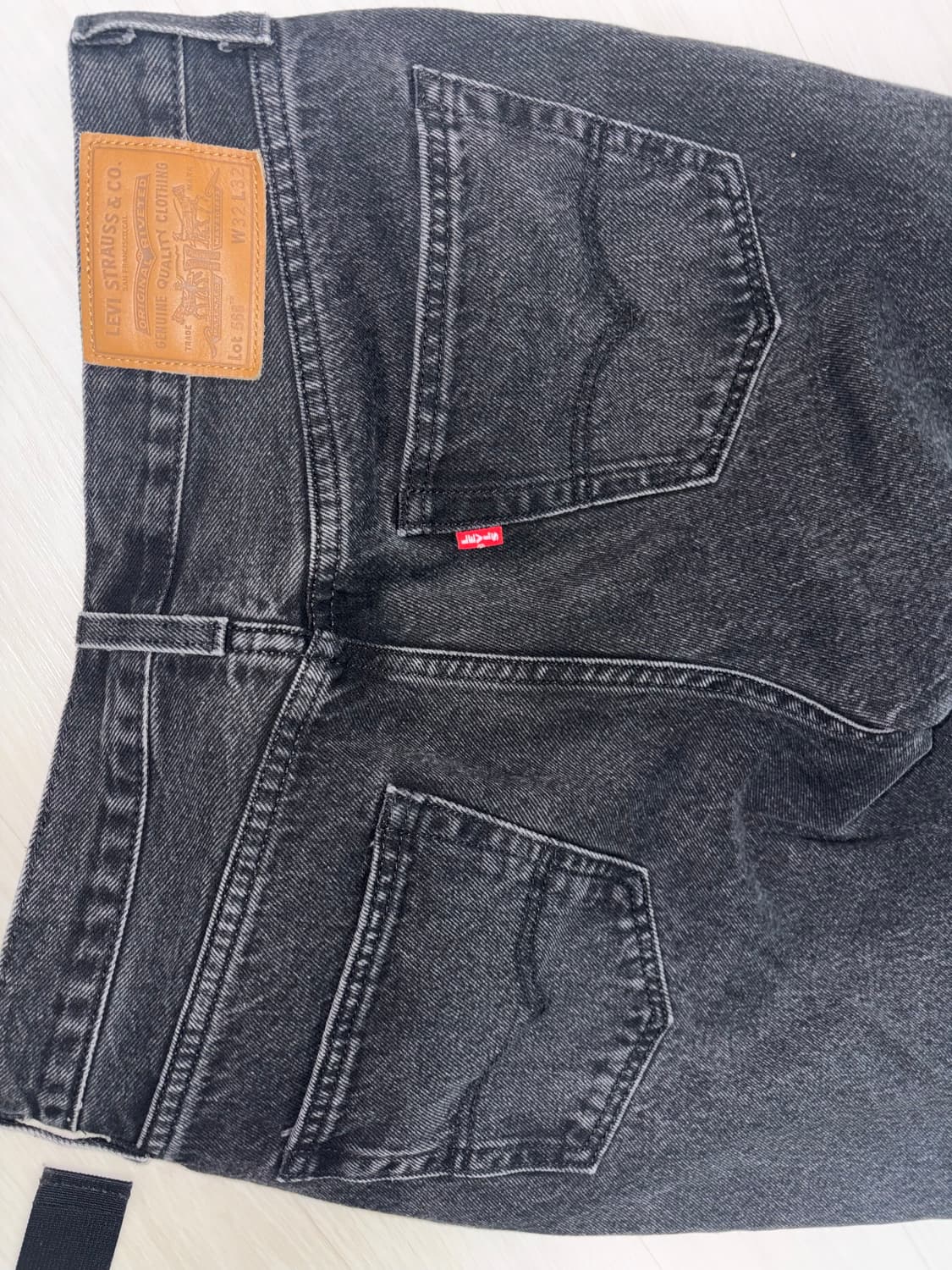 리바이스 568 흑청 32/32 상품이미지2