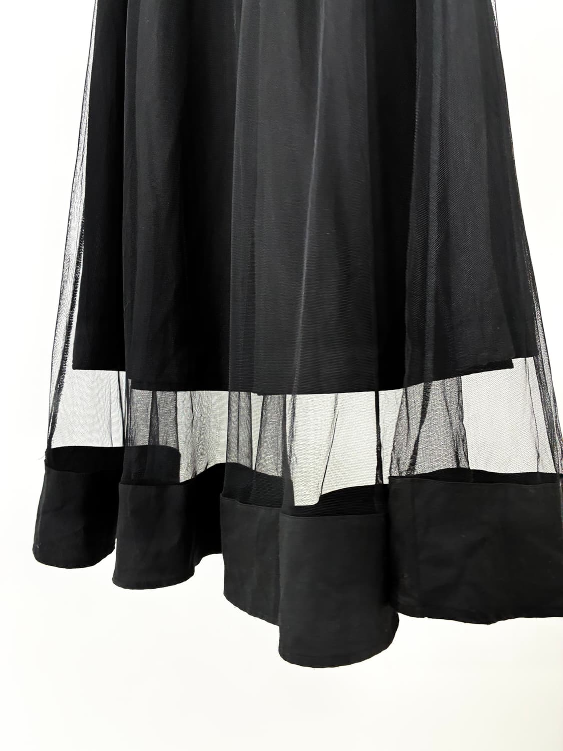 Black see-through sk 상품이미지2