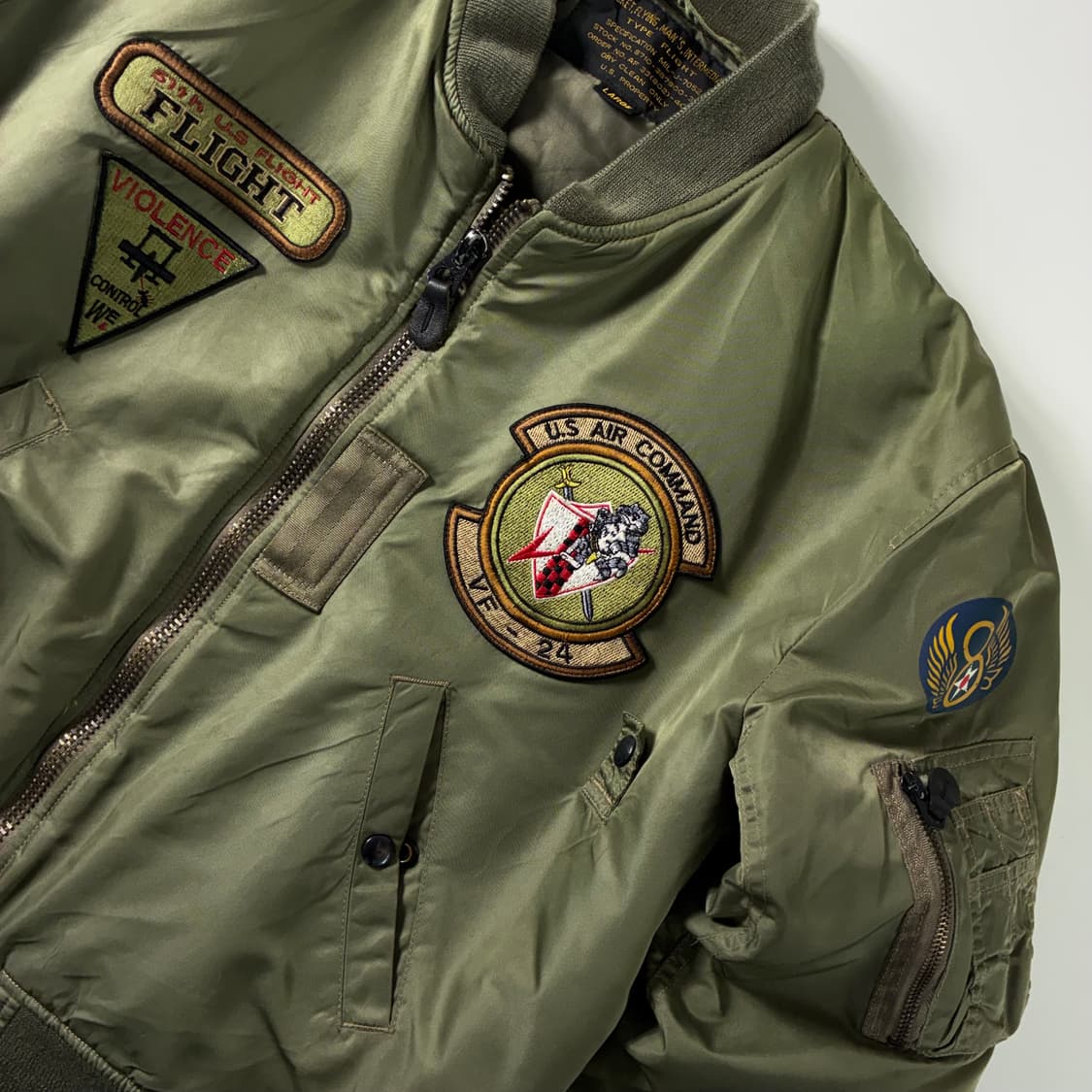 Camouland  카모랜드 밀리터리 USA 00,s 플라이트 자켓 상품이미지5