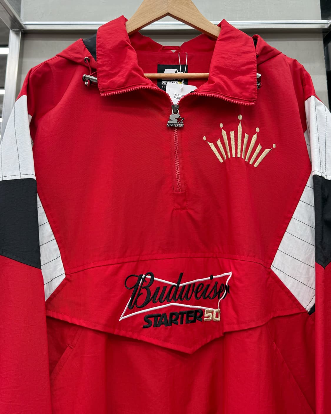 버드와이저 스타터 50주년 오버사이즈 아노락 바람막이 자켓 상품이미지3