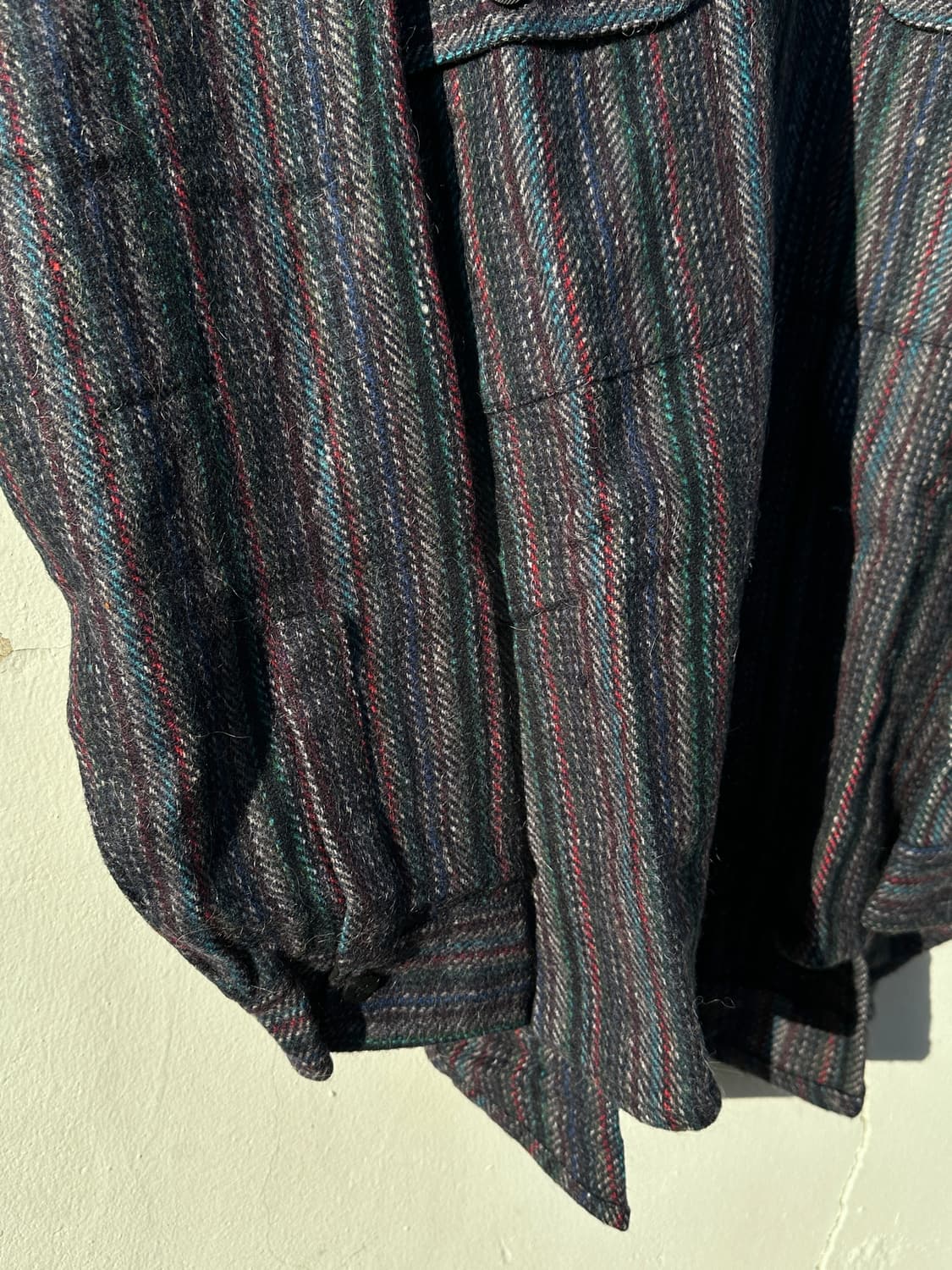 [XL] 90s 시에라퍼시픽 스트라이프 체크 울 셔츠 자켓 상품이미지5