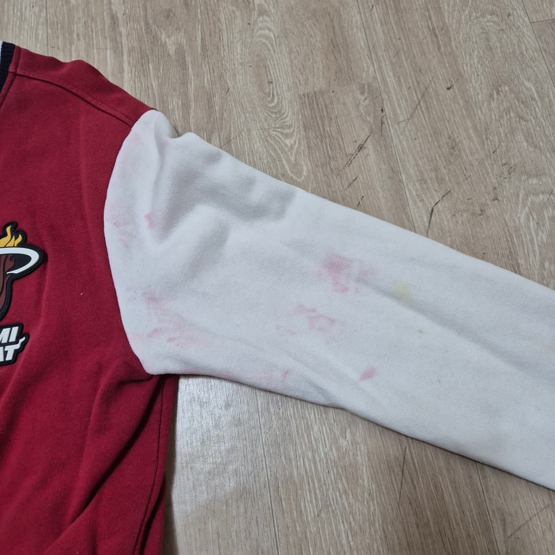 NBA 마이애미 히트 와펜 스웻 바시티 자켓 L(100) 상품이미지5