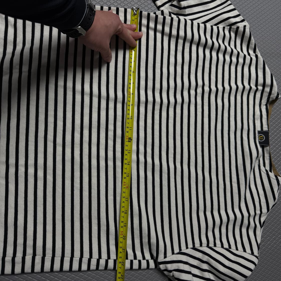 (남친주의)프리즘웍스 FRIZM WORKS 스트라이프 티셔츠 XL 상품이미지3