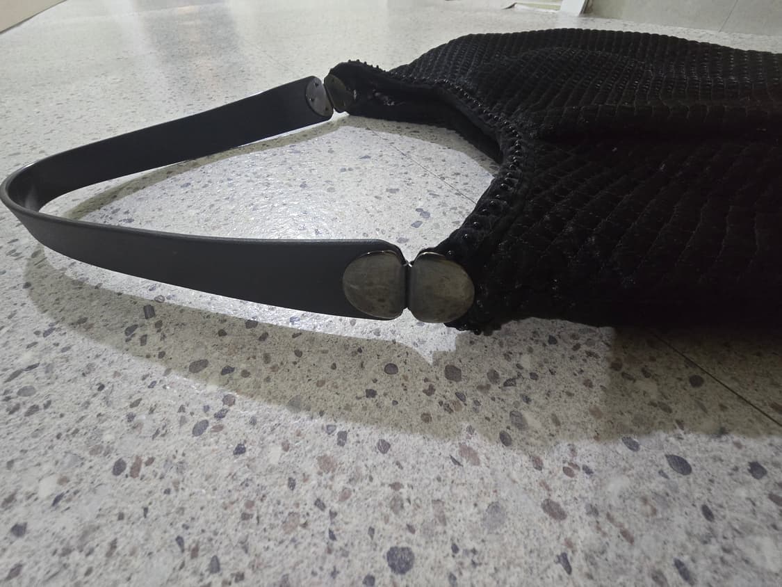 gothic Y2K 블랙 하트 장식 숄더백 상품이미지5