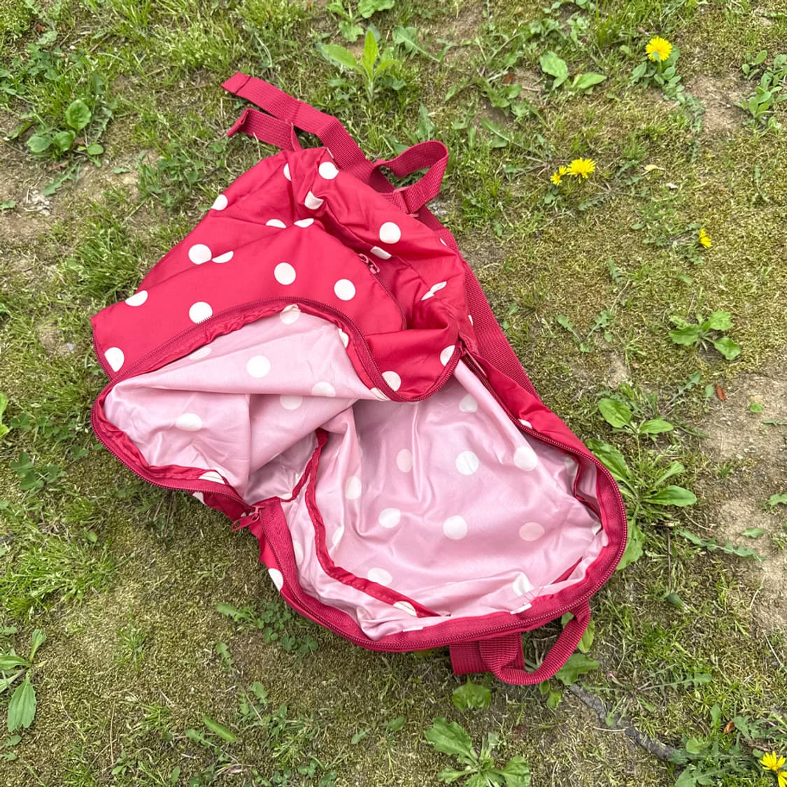 체리 도트 피크닉 백팩 상품이미지5