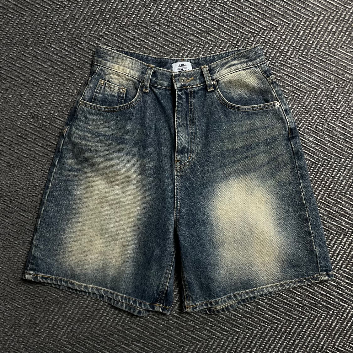 JJIM 빈티지 워싱 데님 버뮤다 팬츠o 5693 상품이미지1