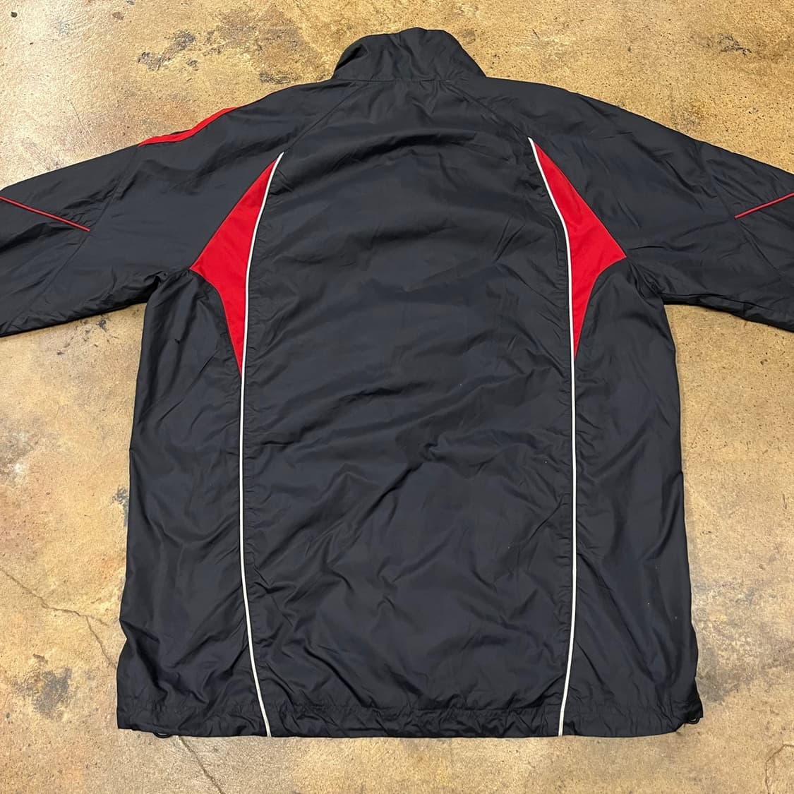 [정품/110] 아디다스 블랙 레드 바람막이 자켓 b16 상품이미지4
