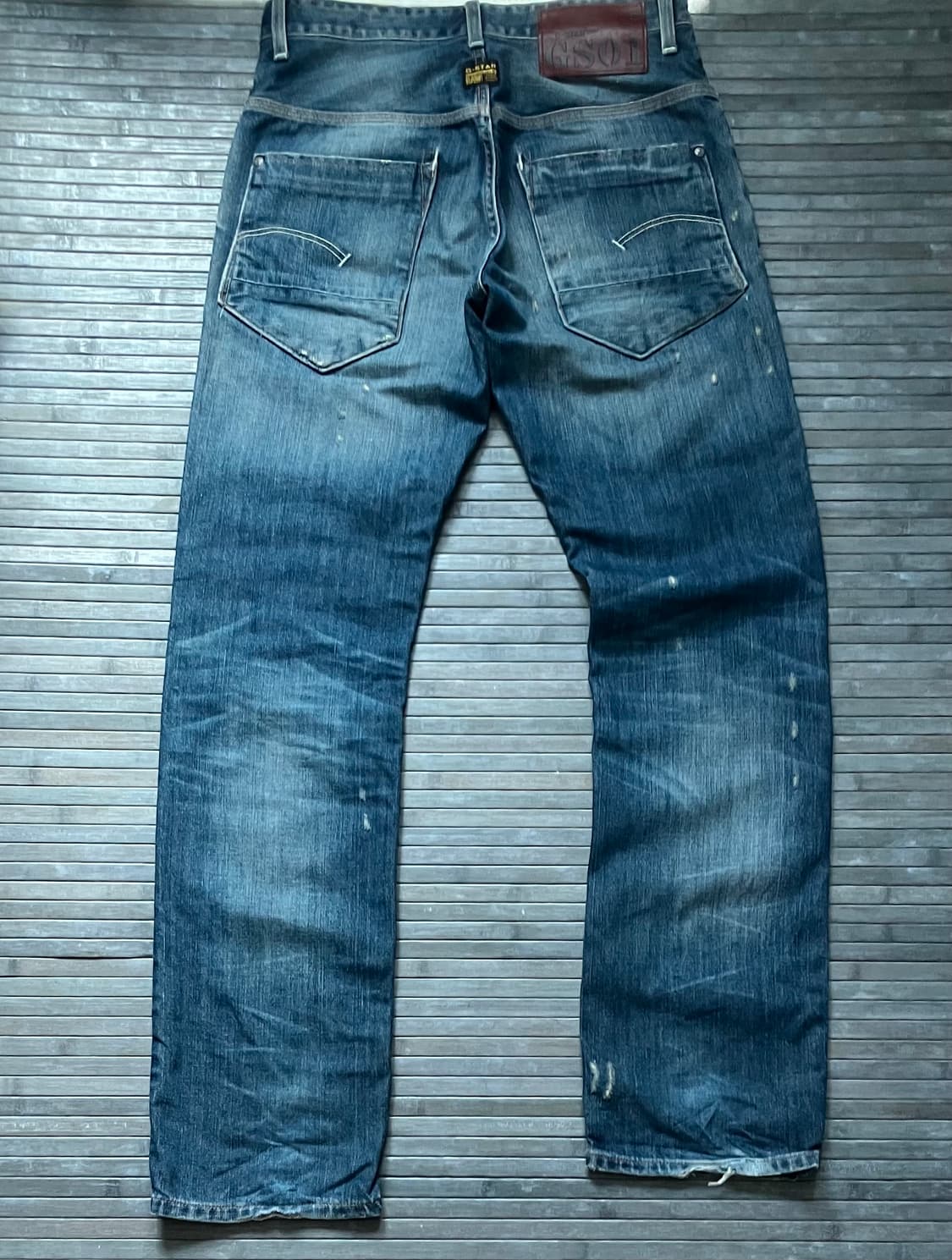 Distressed blue denim 상품이미지2