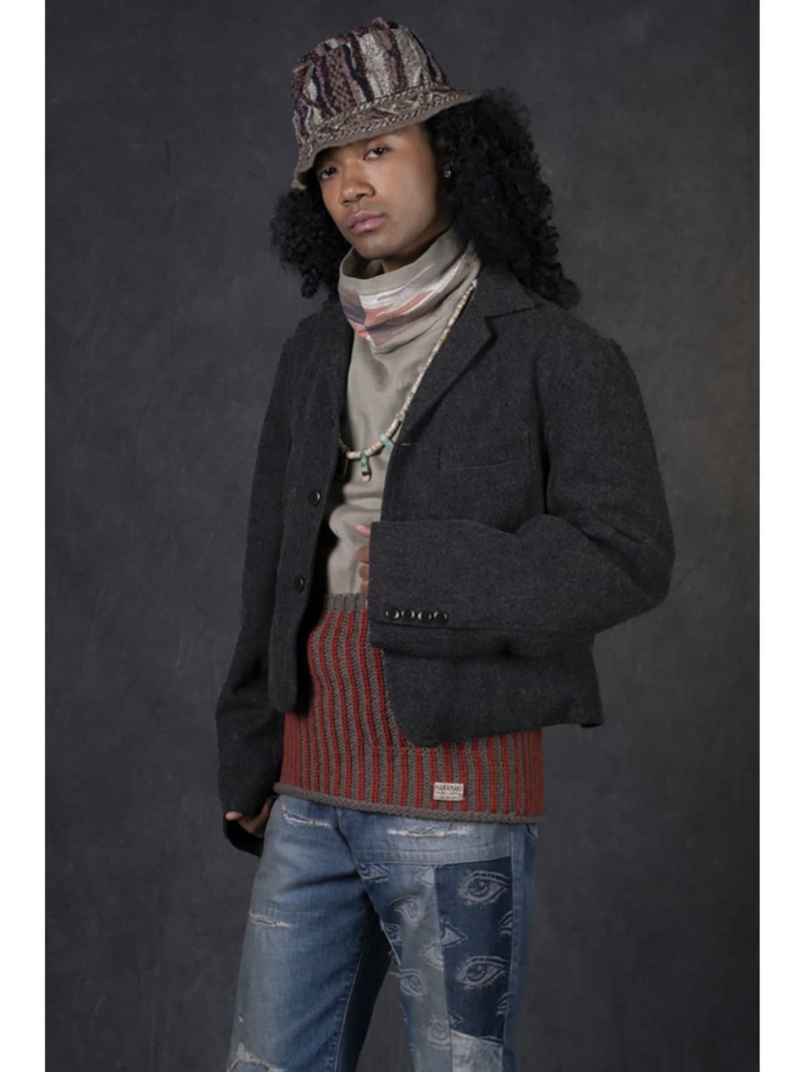 [kapital]  트윌 에이징 울 바바 소이어 자켓 상품이미지3