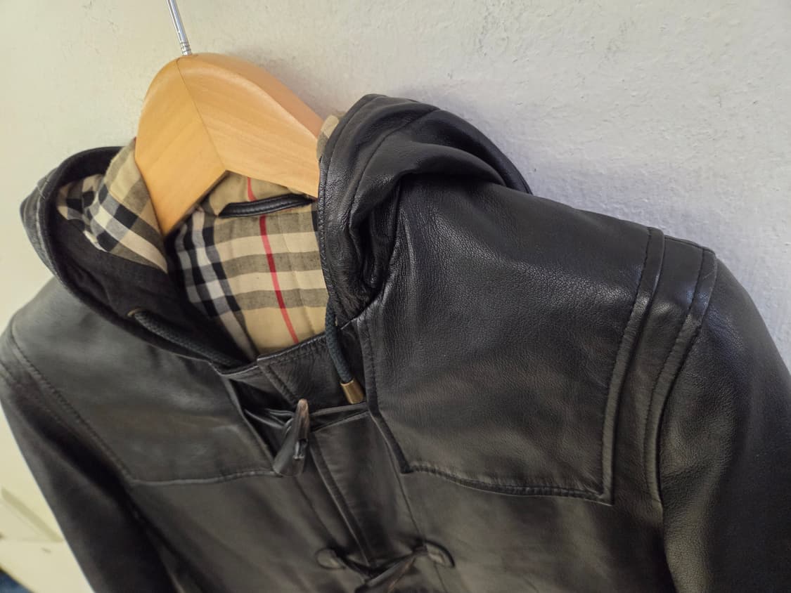 버버리 더블 블랙 가죽 상품이미지4