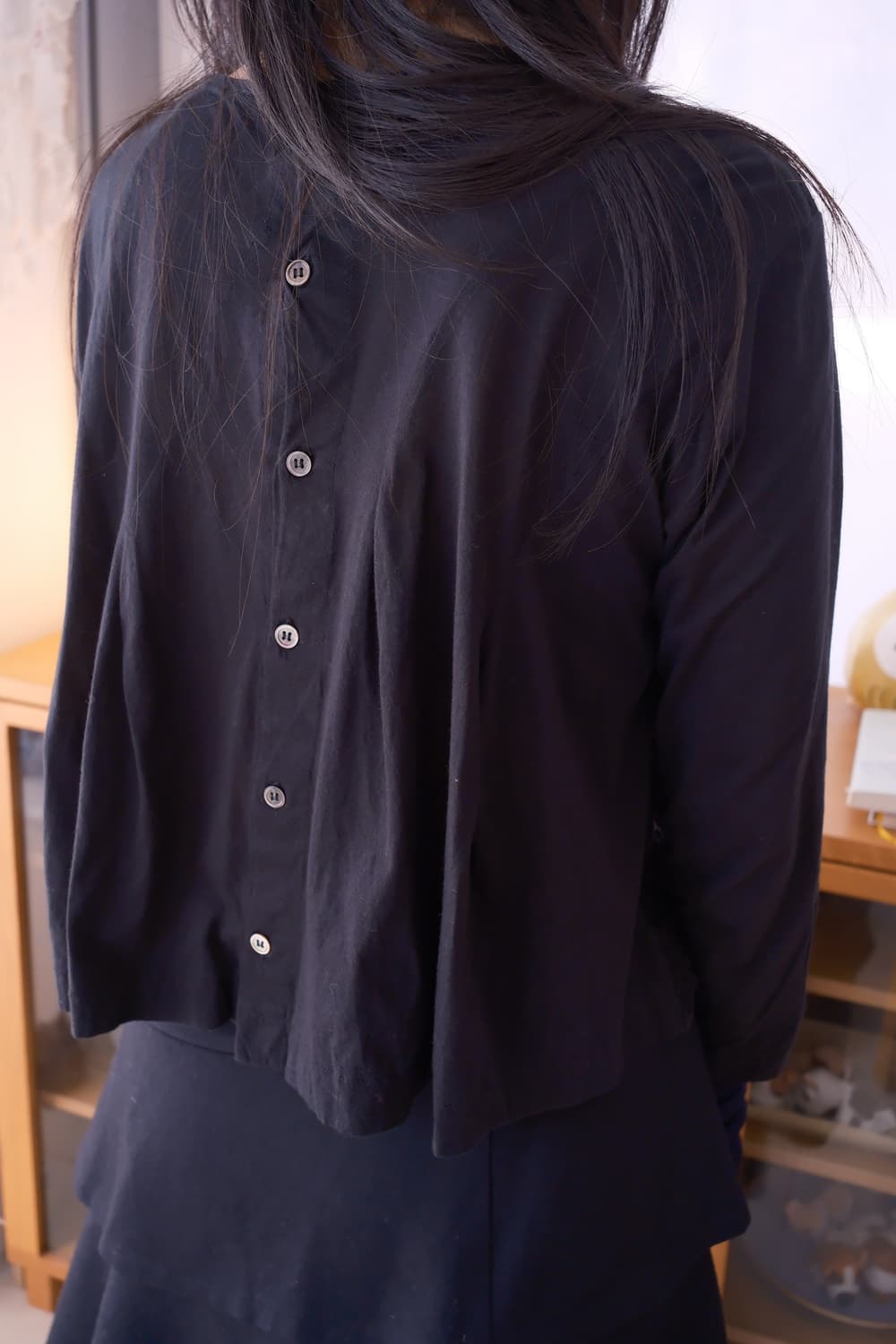 Lace back button top 상품이미지3