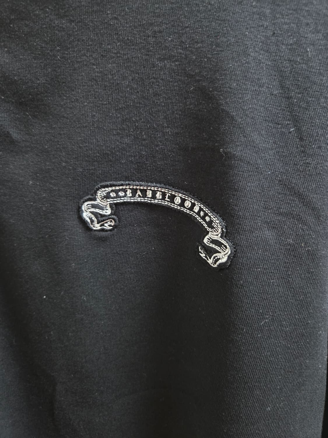 [L]배드블러드 코스모 리플렉티브 링거 티셔츠 블랙 상품이미지4