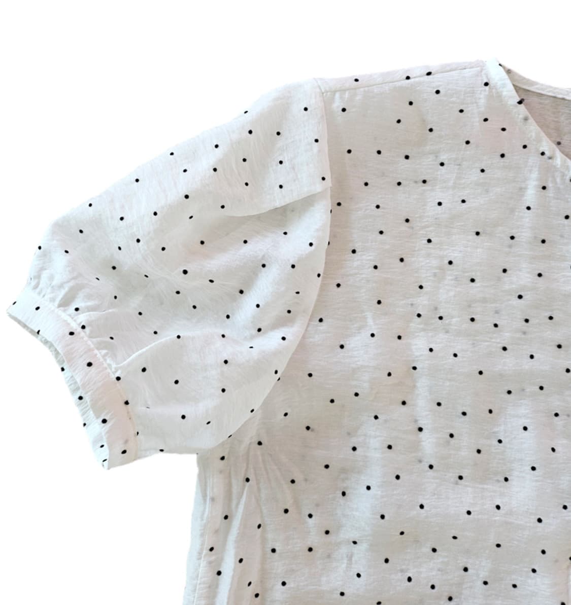빈티지 도트 반팔 블라우스 상품이미지9