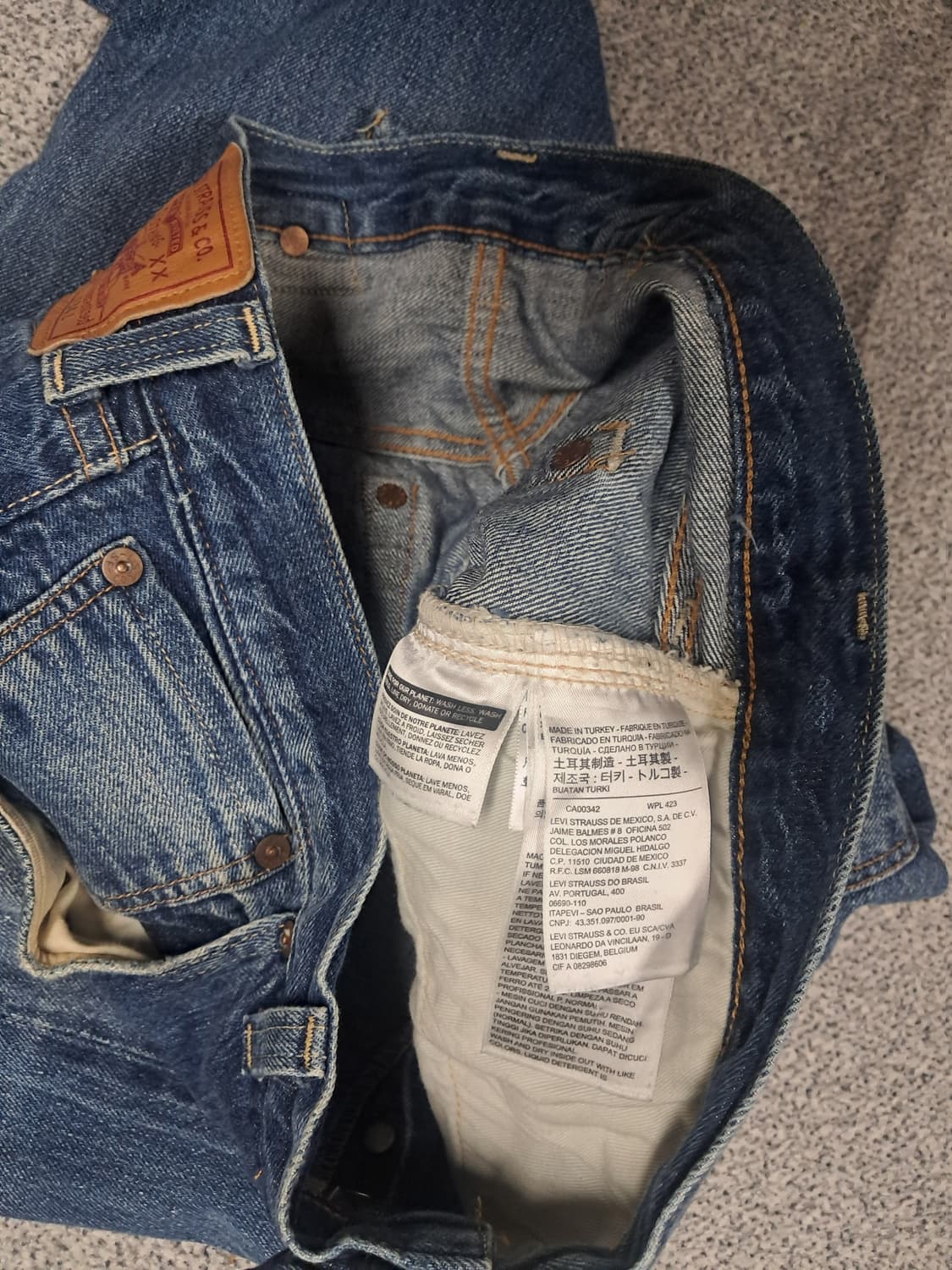 리바이스501xx콘밀크롭 상품이미지6