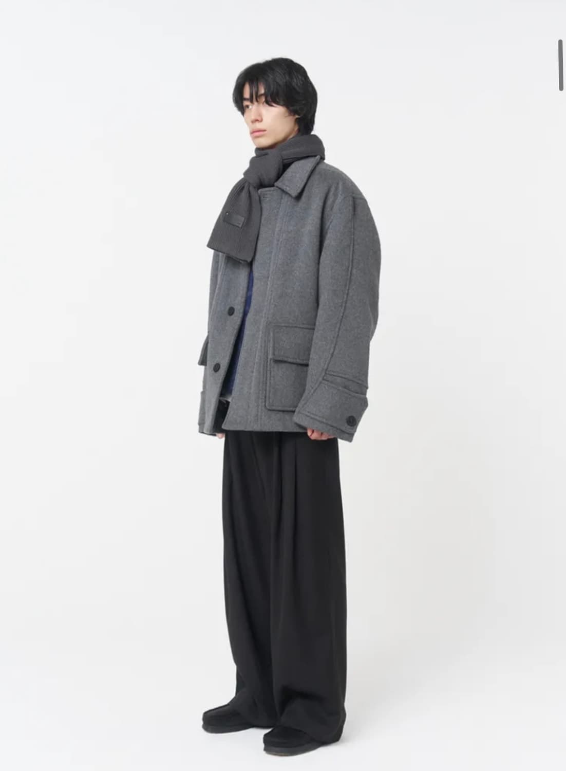 미세키 서울 맨 하프코트 상품이미지3