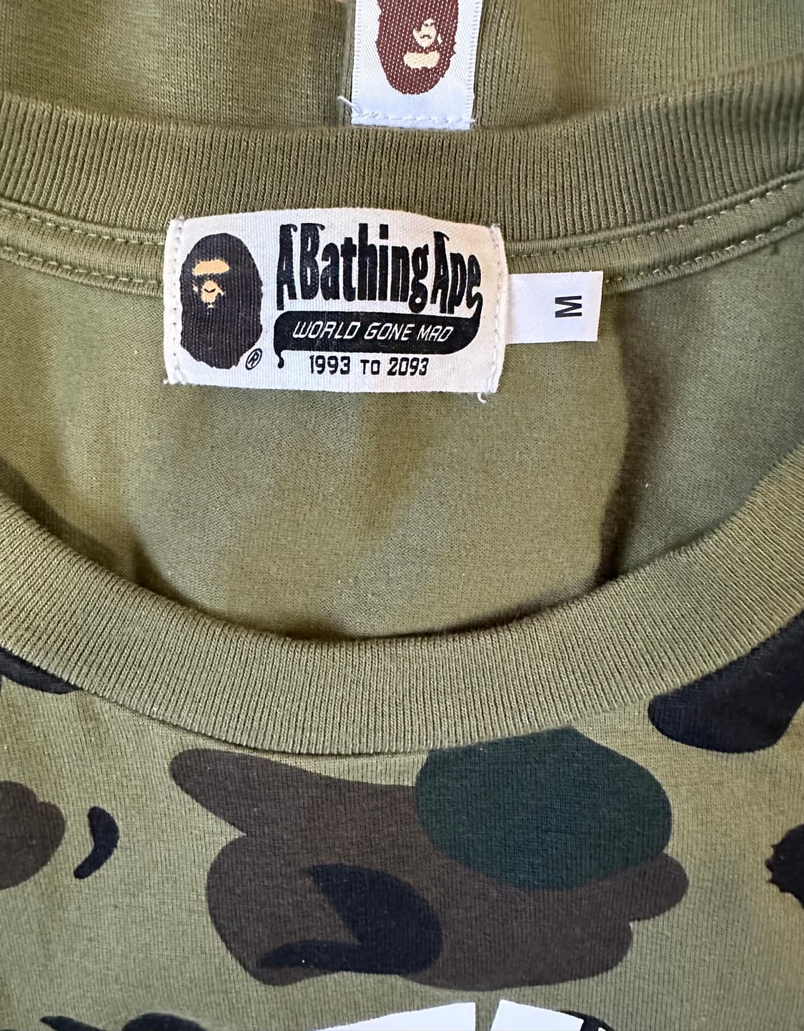 베이프 117 ABC 카모 컬리지 롱슬리브 상품이미지2