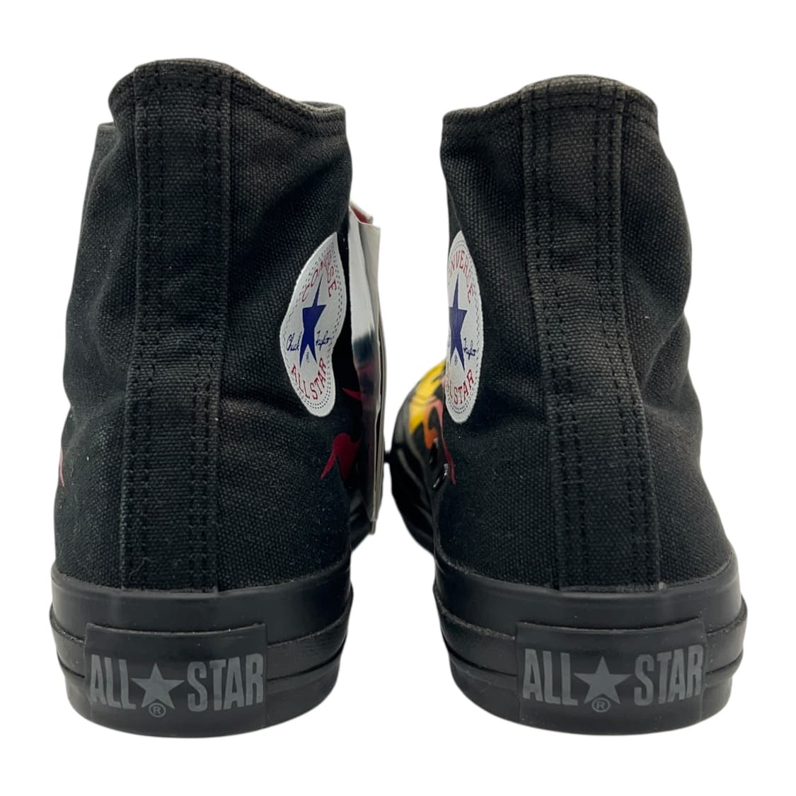 255 Vtg JPN 컨버스 척테일러 올스타 하이 블랙 플레임 상품이미지5