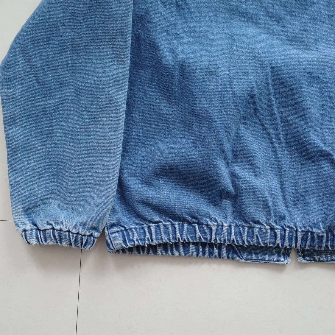 90s 초크라인 MADE in USA 오하이오 데님 블루종 베이포트 자켓 상품이미지10