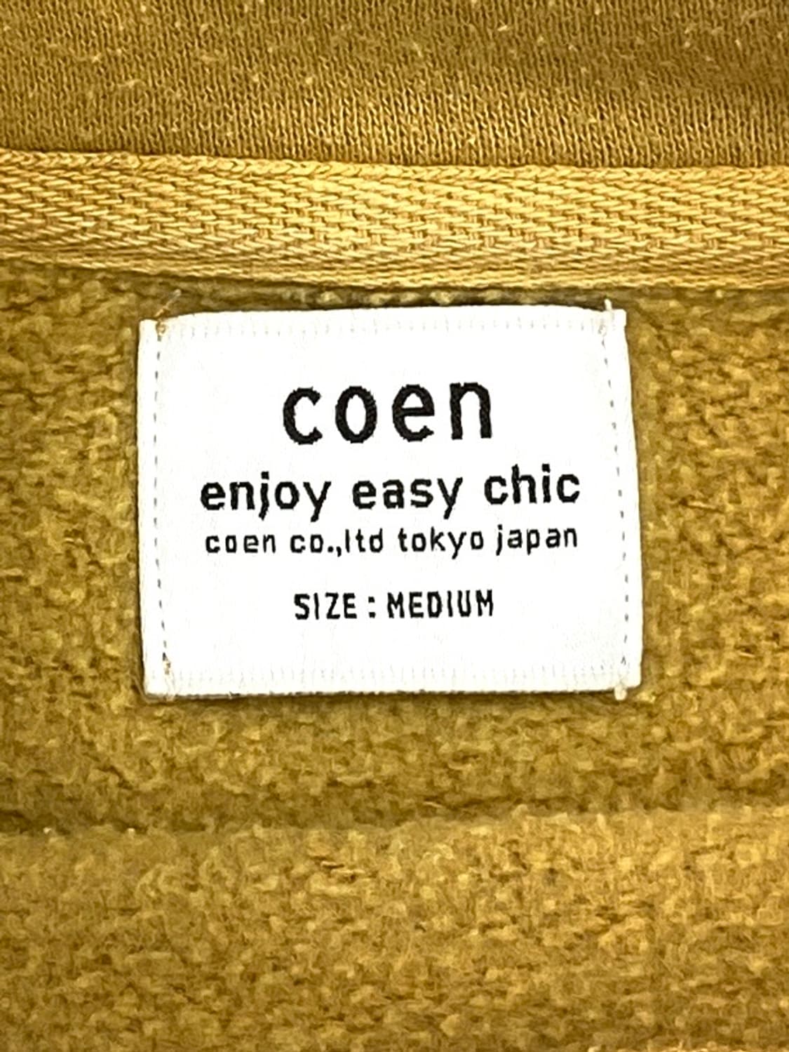 Coen hoodie yello W 상품이미지7